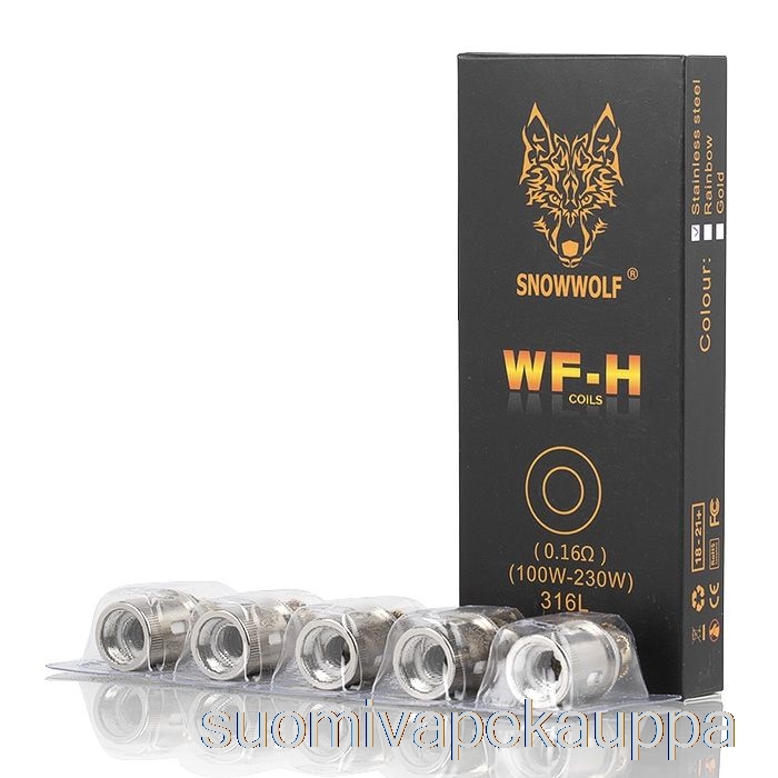 Vape Suomi Snowwolf Wolf Wf Vaihtokelat 0,16ohm Wf-h Kelat (ruostumaton Teräs)